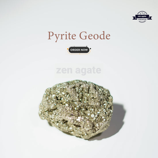 Original pyrite cluster for wealth attraction and money magnet from zen agate