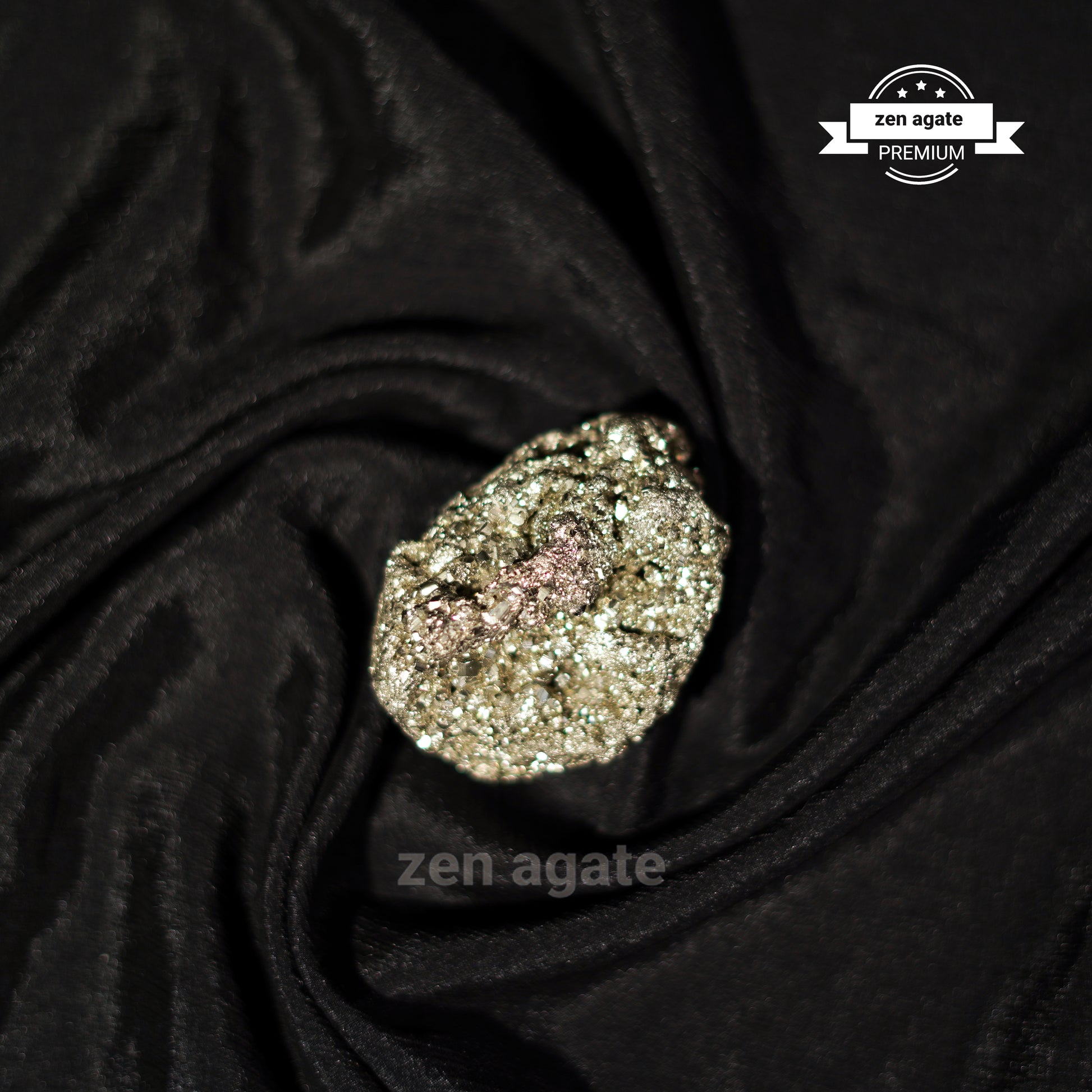 Original pyrite cluster for wealth attraction and money magnet from zen agate