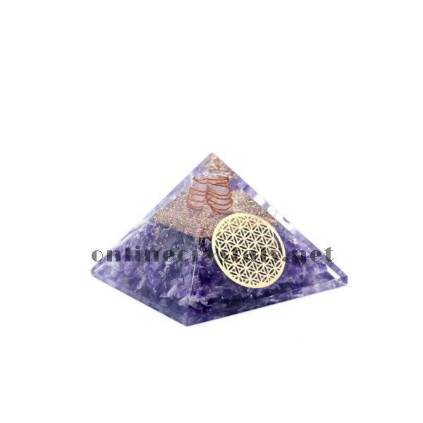 Original Amethyst Crystal Pyramid - Amethyst Stone Pyramid Vastu for Home Office for Anxiety, Stress, Good Luck, Peace, Manifestation, Meditation, Reiki Healing and Chakra Healing