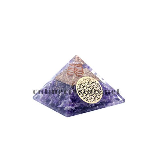 Original Amethyst Crystal Pyramid - Amethyst Stone Pyramid Vastu for Home Office for Anxiety, Stress, Good Luck, Peace, Manifestation, Meditation, Reiki Healing and Chakra Healing